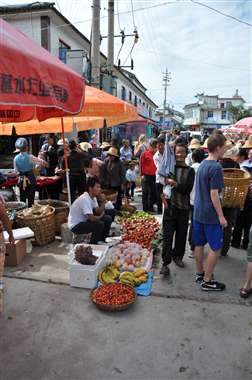 Op de markt
