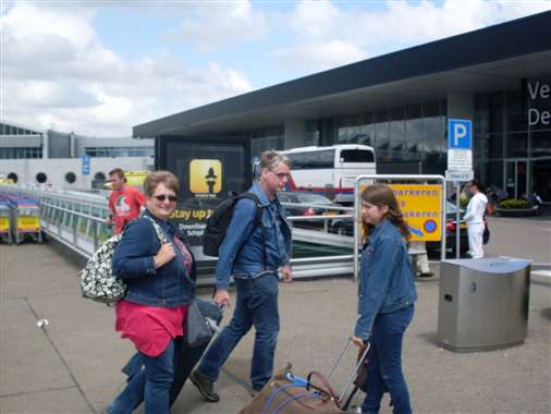 Afscheid op Schiphol