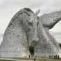 De Kelpies, twee enorme, 30 meter hoge paardenhoofden