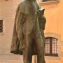 Beeld van de Student van Vic op het Plaça de Don Miquel de Clariana