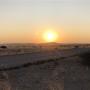 Zonsondergang bij het Desert Camp