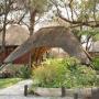 Ingang van de Hakusembe River Lodge