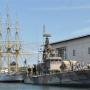 Schepen bij het scheepvaartmuseum in Karlskrona