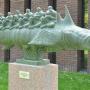 Beeld voor het immigratiemuseum